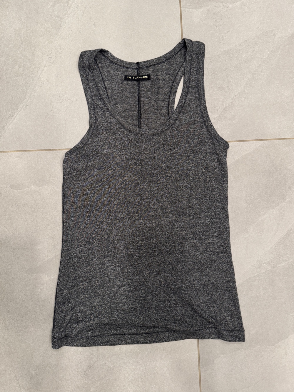 rag & bone Heather Gray Ribbed Tank